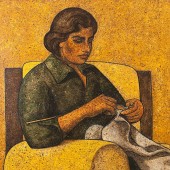 Louay Kayyali_Woman Sewing