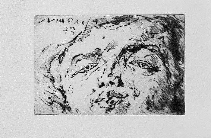 Gesicht V (1973)  Etching 12cm X 8cm
