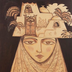 Artwork by Thuraya Al Baqsami
