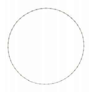 Metal razor wire, 196.6 x 174.4 cm, 2006
