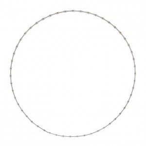 Metal razor wire, 196.6 x 174.4 cm, 2006