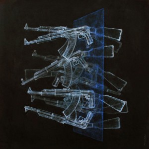 Mixed media on canvas, 150 x 150 cm, 2013