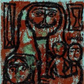 Oil on canvas, 55 x 46 cm, c. 1950’s