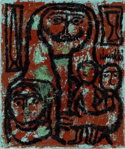 Oil on canvas, 55 x 46 cm, c. 1950’s