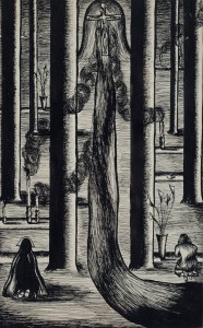 Ink on paper, 25 x 15.5 cm, c. 1940’s