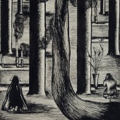 Ink on paper, 25 x 15.5 cm, c. 1940’s