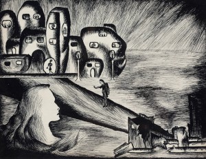 Ink on paper, 18.5 x 24.2 cm, c. 1940’s