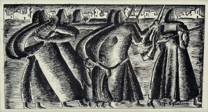 Ink on paper, 12 x 21 cm, c. 1940’s