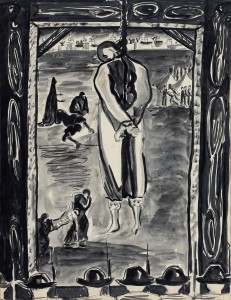 Ink on paper, 63.5 x 49.3 cm, c. 1950’s