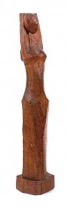 Wood, 72.5 x 15 x 14 cm, c. late 1950s