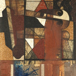 Mixed media on board, 100 x 75 cm, 1978