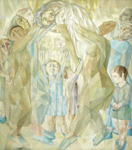 Artwork The Martyr by Syrian artist Leila Nseir.