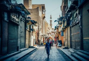 Cairo street scene by Alejandro Garcia